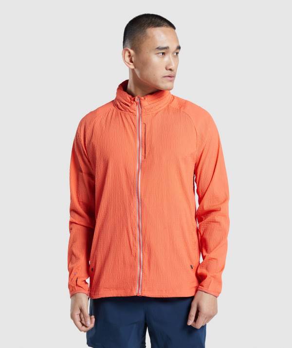 Panske Vetrovky Gymshark Speed Evolve Oranžové | KN2846953